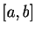 $[a,b]$