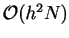 ${\cal O}(h^2 N)$