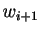$\displaystyle w_{i+1}$